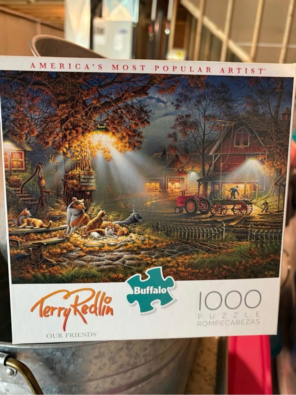 Buffalo 1000-Piece Autumn Farmhouse Jigsaw Puzzle - Multi-Color